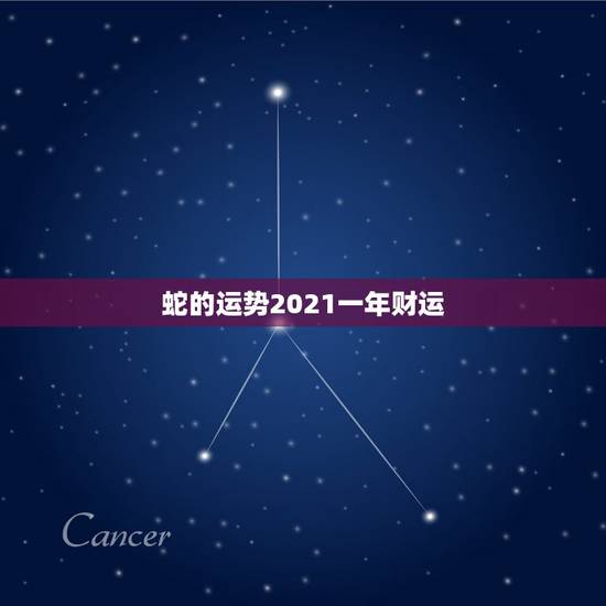 蛇的运势2021一年财运，属蛇2021年运势及运程详解
