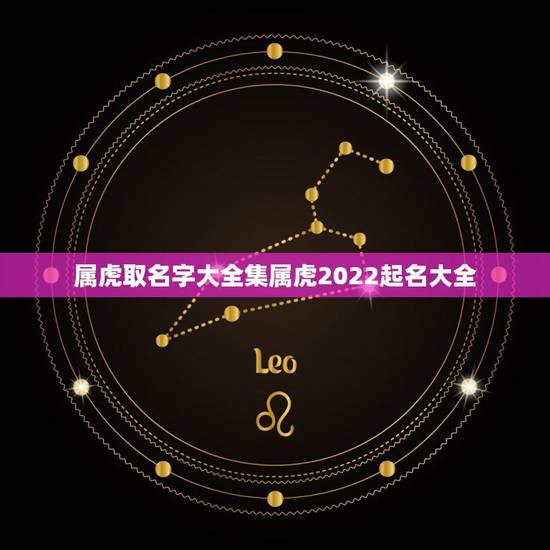 属虎取名字大全集属虎2022起名大全