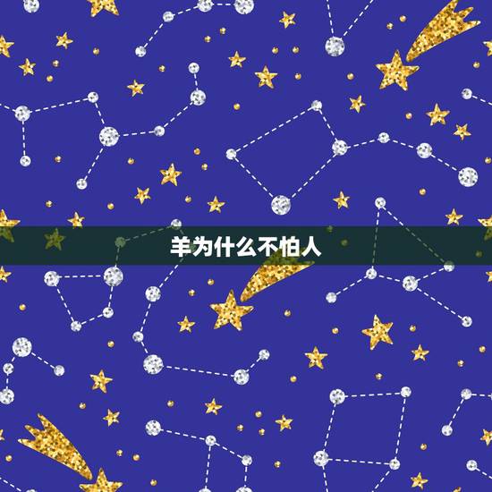 羊为什么不怕人，属羊的人怕什么动物