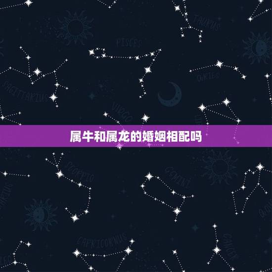 属牛和属龙的婚姻相配吗,属牛和属龙相配吗? 属牛和属龙的婚姻相配吗,属牛和属龙相配吗?