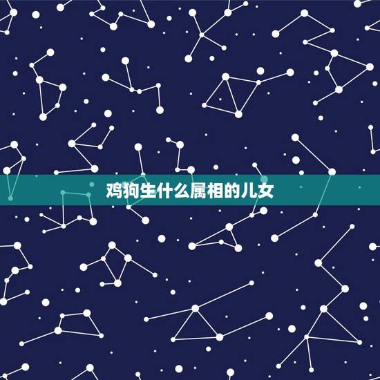 鸡狗生什么属相的儿女，请问我属狗，我老公属兔，我们要什么属相孩子好啊？