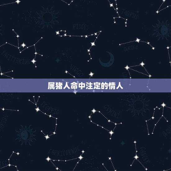属猪人命中注定的情人，属猪的和属兔的夫妻命运