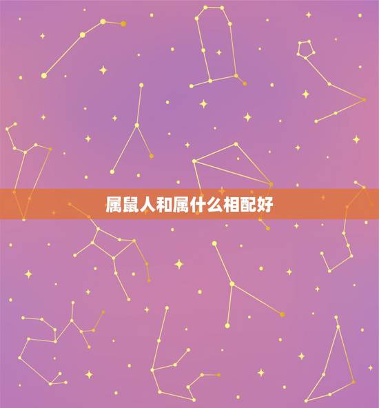 属鼠人和属什么相配好，属鼠的和什么属相不合