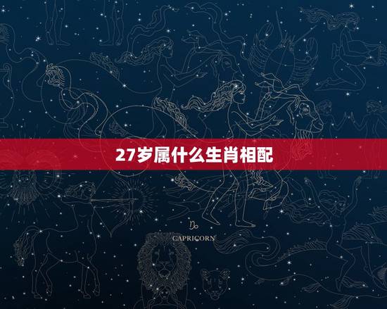 27岁属什么生肖相配,27岁婚配什么生肖好 27岁属什么生肖相配,27岁婚配什么生肖好