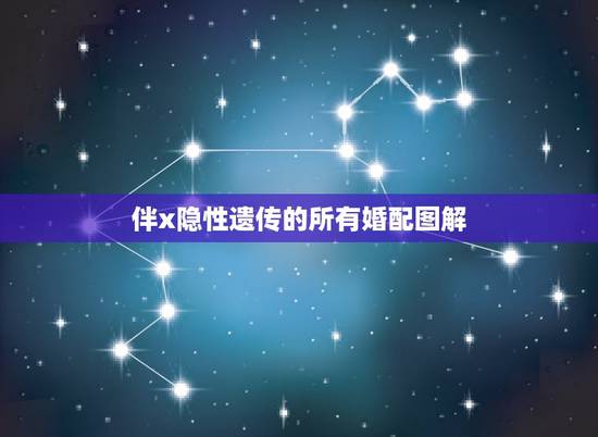 伴x隐性遗传的所有婚配图解,伴性隐性遗传 伴x隐性遗传的所有婚配图解,伴性隐性遗传
