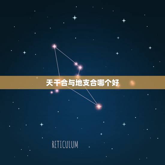 天干合与地支合哪个好，天干和地支哪个作用大