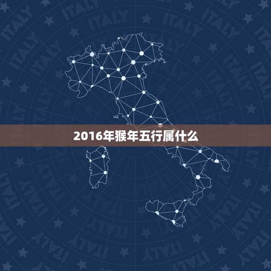 2016年猴年五行属什么，2o16年属猴的是什么命