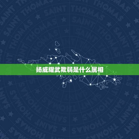 扬威耀武欺弱是什么属相，耀武扬威欺弱小，一本正经假斯文打一生肖不要人夸