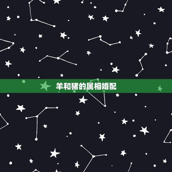 羊和猪的属相婚配，属相婚配：男属羊和女属猪相配吗？