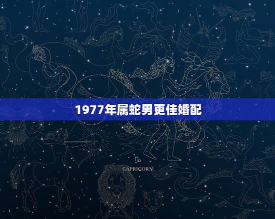 1977年属蛇男更佳婚配，属蛇男1977年命运详解