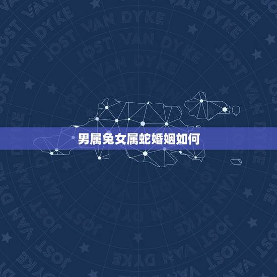 男属兔女属蛇婚姻如何，女属兔和男属蛇的婚配好不好