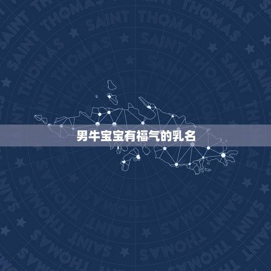 男牛宝宝有福气的乳名，牛宝宝小名大全2021洋气