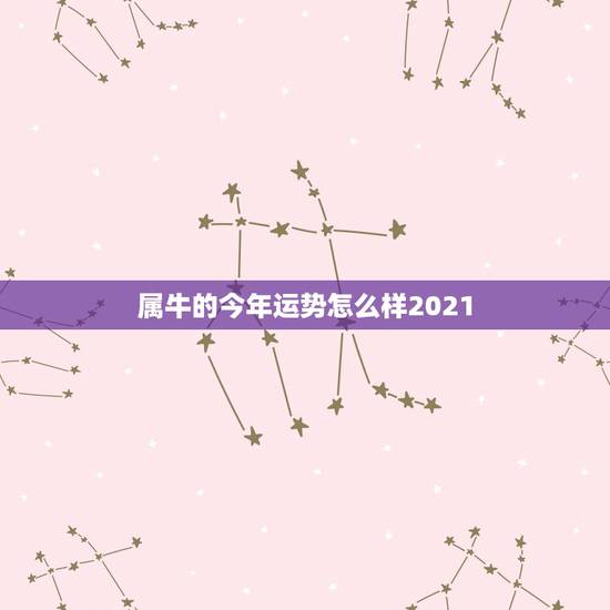 属牛的今年运势怎么样2021，今年牛年的运势怎么样2021