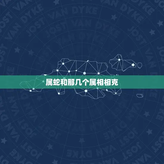 属蛇和那几个属相相克
