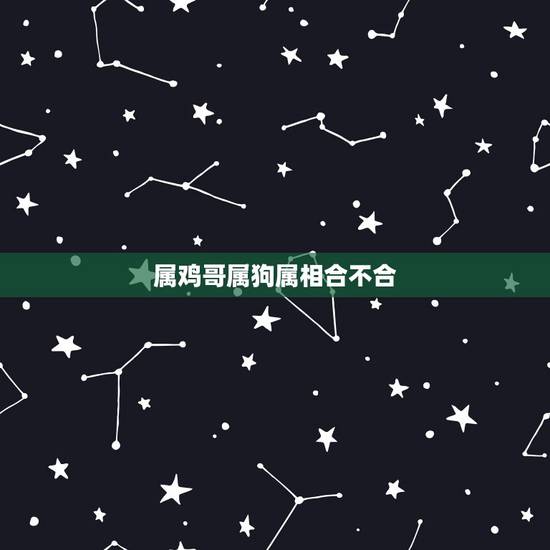 属鸡哥属狗属相合不合，属鸡和属狗的到底配不配
