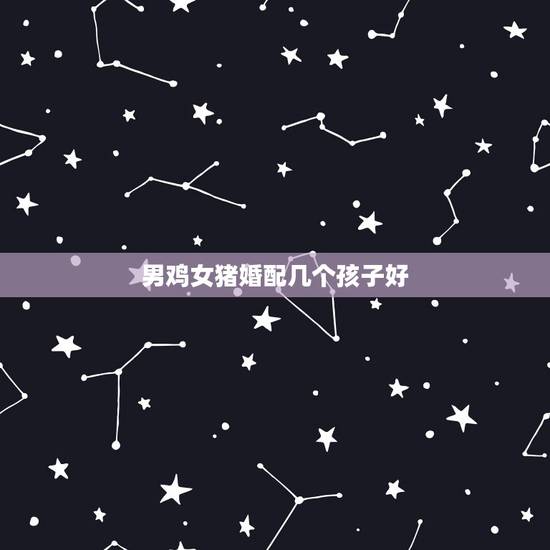男鸡女猪婚配几个孩子好,属鸡的女人跟属猪的男人婚配好吗? 男鸡女猪婚配几个孩子好,属鸡的女人跟属猪的男人婚配好吗?
