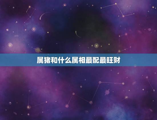 属猪和什么属相最配最旺财，男属鸡的和什么属相最配