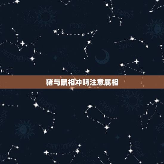 猪与鼠相冲吗注意属相,和猪相冲的属相有哪些? 猪与鼠相冲吗注意属相,和猪相冲的属相有哪些?