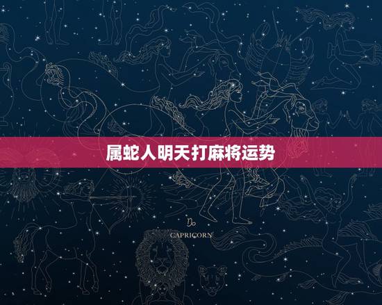 属蛇人明天打麻将运势，53年属蛇麻将最好哪天打好