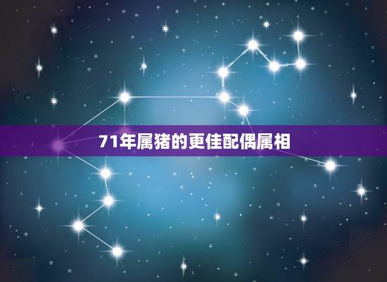 71年属猪的更佳配偶属相,71年婚配更佳对象 71年属猪的更佳配偶属相,71年婚配更佳对象