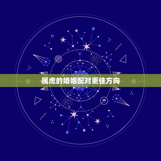 属虎的婚姻配对更佳方向，女虎婚配属相更好