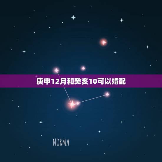 庚申12月和癸亥10可以婚配,癸亥年生人和庚申年生人能在一起吗? 庚申12月和癸亥10可以婚配,癸亥年生人和庚申年生人能在一起吗?