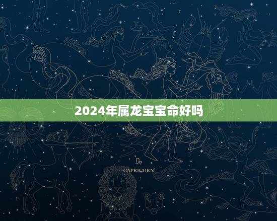 2024年属龙宝宝命好吗，2024年适合生孩子的属相