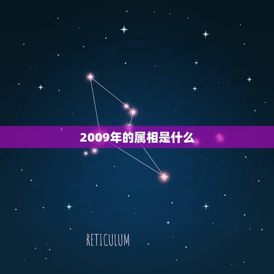 2009年的属相是什么，2009年属什么生肖