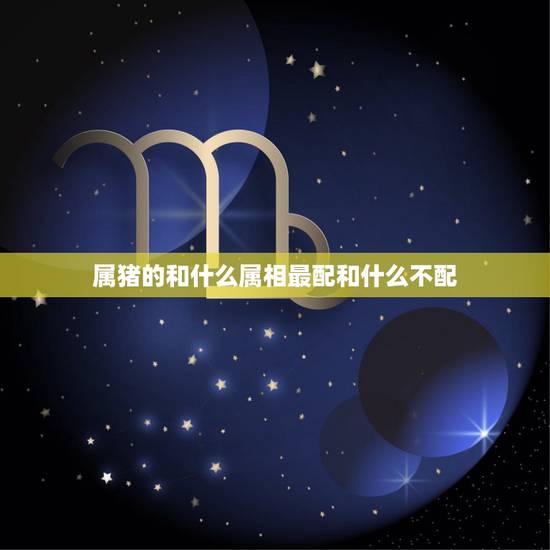 属猪的和什么属相最配和什么不配，属猪的和什么属相最配？