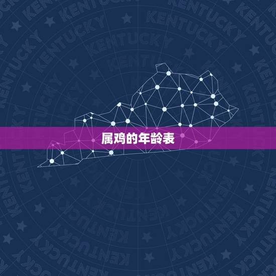 属鸡的年龄表 属鸡的年龄表