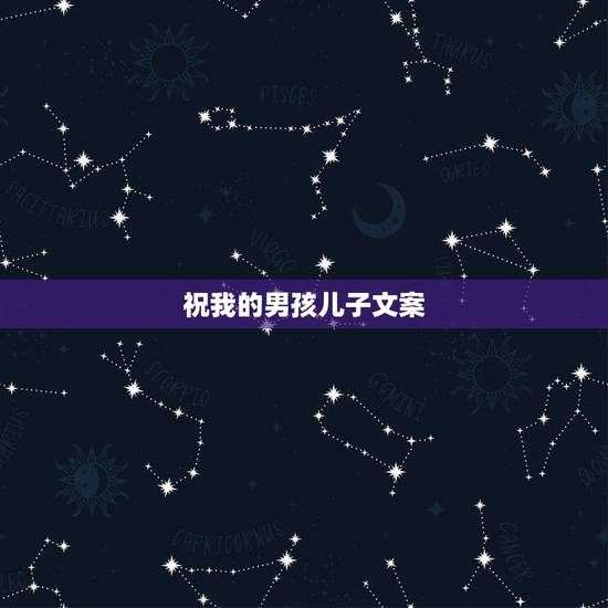 祝我的男孩儿子文案，家长作文，我的孩子