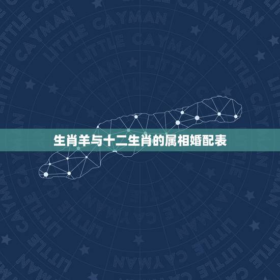 生肖羊与十二生肖的属相婚配表，属羊的女人和属什么的男人属相相配呢？