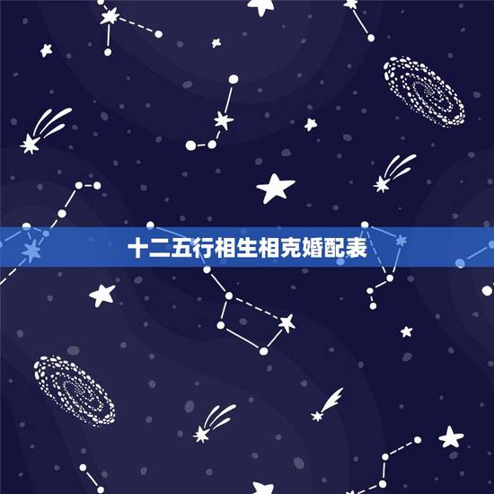 十二五行相生相克婚配表，最准的12生肖配对表