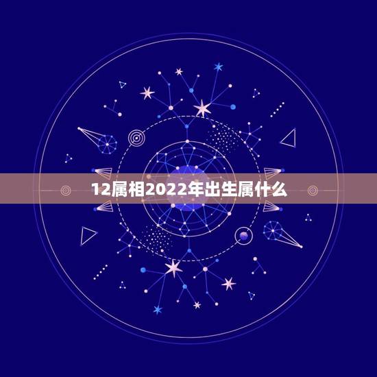 12属相2022年出生属什么，十二生肖年份表2021