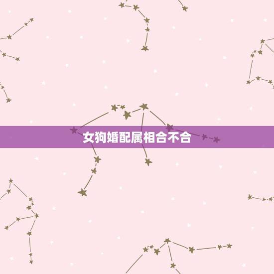 女狗婚配属相合不合,属狗女配什么属相好 女狗婚配属相合不合,属狗女配什么属相好