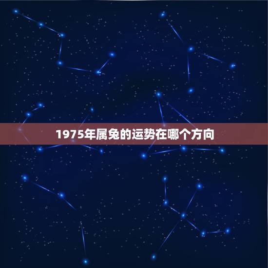 1975年属兔的运势在哪个方向,75年男兔中年财运婚姻 1975年属兔的运势在哪个方向,75年男兔中年财运婚姻