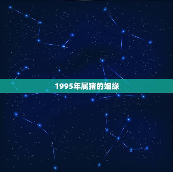 1995年属猪的姻缘，95年属猪的和什么属相最配