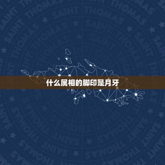 什么属相的脚印是月牙，十二生肖哪只脚印是月牙