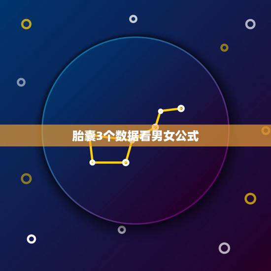 胎囊3个数据看男女公式，胎囊3个数据看男女公式哪里可以找到？