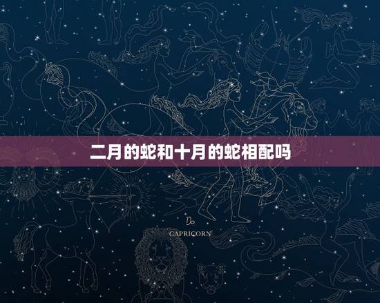 二月的蛇和十月的蛇相配吗,属蛇人不同月份生肖配对 二月的蛇和十月的蛇相配吗,属蛇人不同月份生肖配对