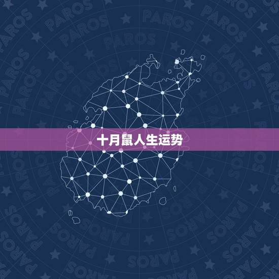 十月鼠人生运势，十月生肖鼠的人命运