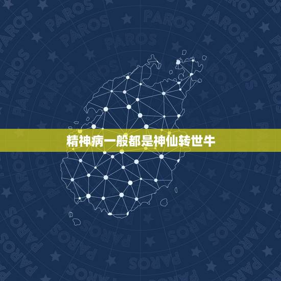 精神病一般都是神仙转世牛，精神病自称真主神仙正常嘛