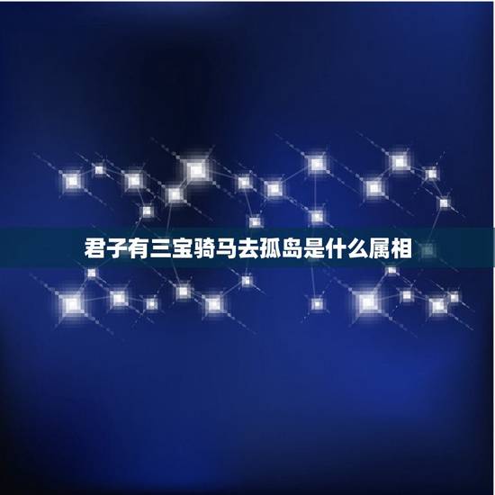君子有三宝骑马去孤岛是什么属相，君子有三宝 骑马去孤岛 猜生肖。并解释