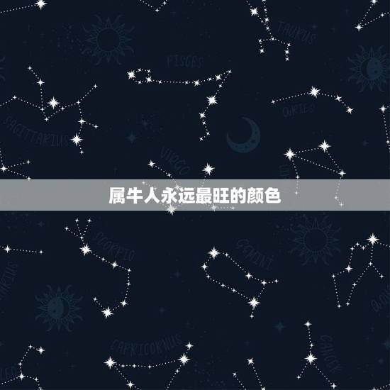 属牛人永远最旺的颜色，属牛一生吉祥的颜色是那种？