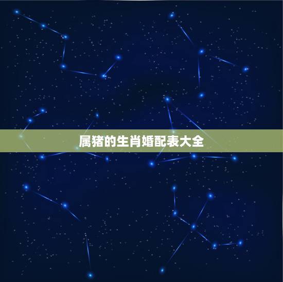 属猪的生肖婚配表大全,83年属猪的属相婚配表 属猪的生肖婚配表大全,83年属猪的属相婚配表