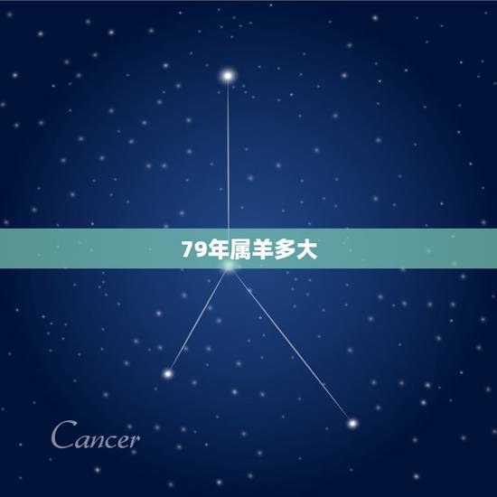 79年属羊多大，79年属羊2022 年多大