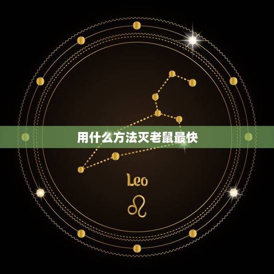 用什么方法灭老鼠最快 用什么方法灭老鼠最快