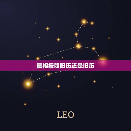 属相按照阳历还是旧历，属相应该按阴历还是阳历？