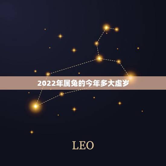 2022年属兔的今年多大虚岁，2022年属兔
