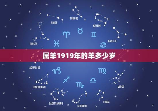 属羊1919年的羊多少岁，1991年出生属羊的多大